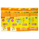 Color Largo JUMBO Madison 12 Colores + Tajador + Lapiz