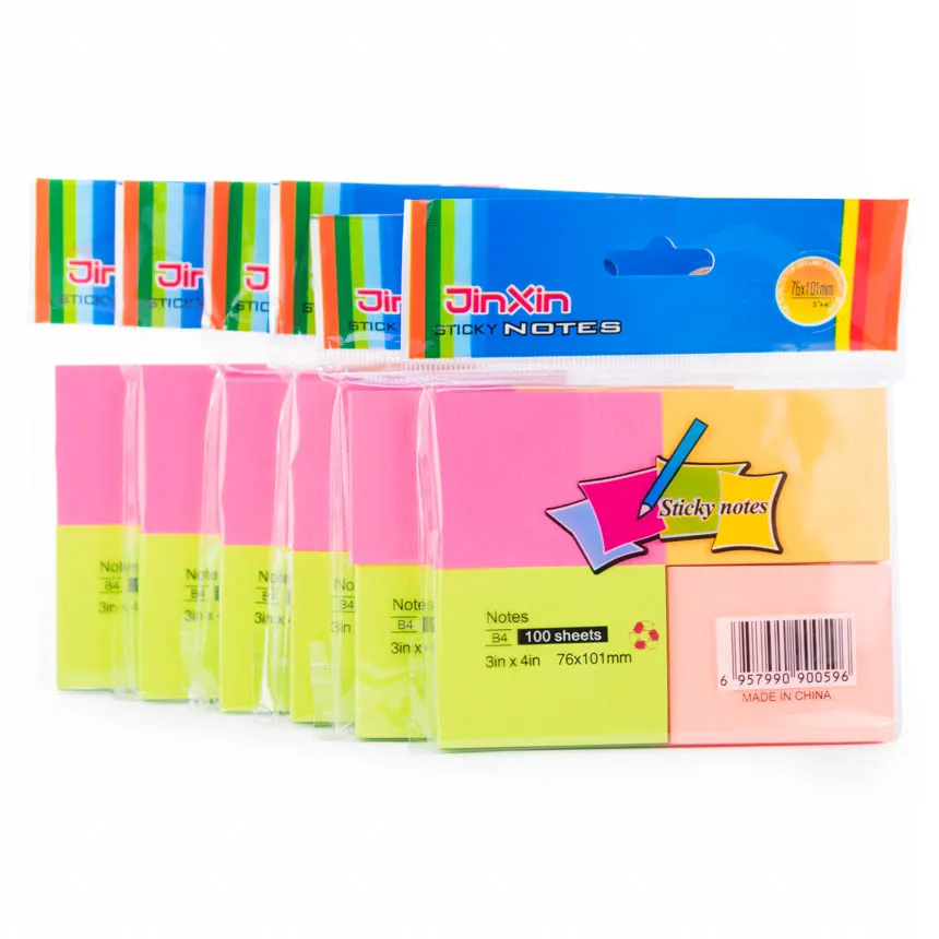 Posit/Notas Adhesivas de Colores con 4 divisiones 7.5 x 10.1 cm