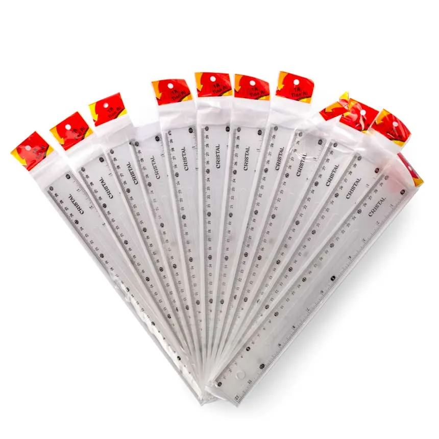 Regla plastico CRISTAL de 30cm