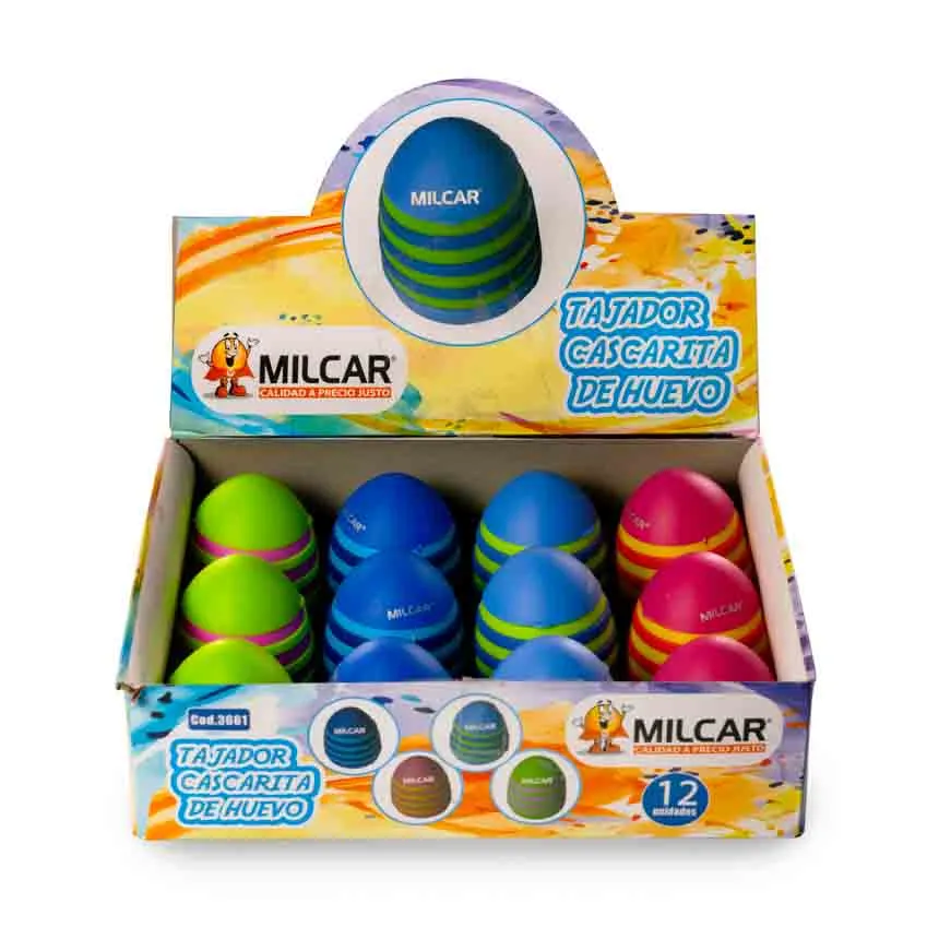 Tajador Tipo Cascarita de Huevo MILCAR 12PCS