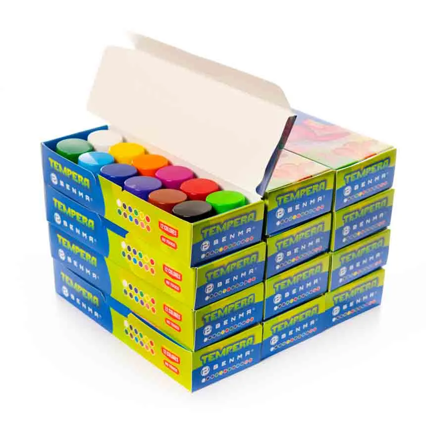 Tempera Benma 12 colores de 20 ml