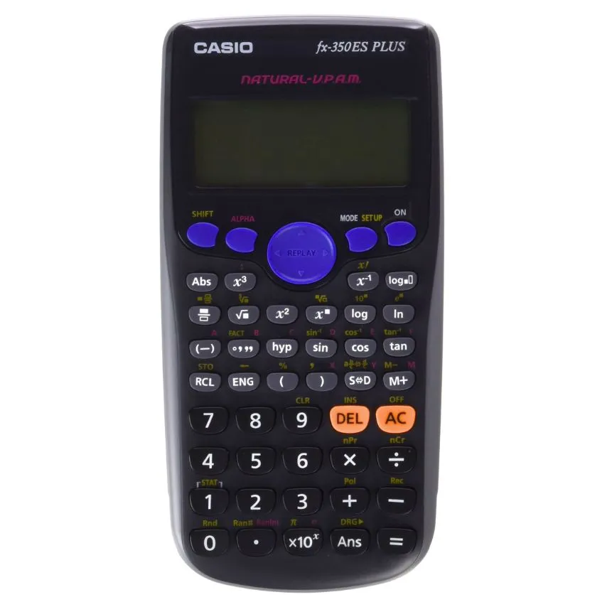 Calculadora Cientifica CASIO FX-350ES PLUS 252 funciones + pila de boton