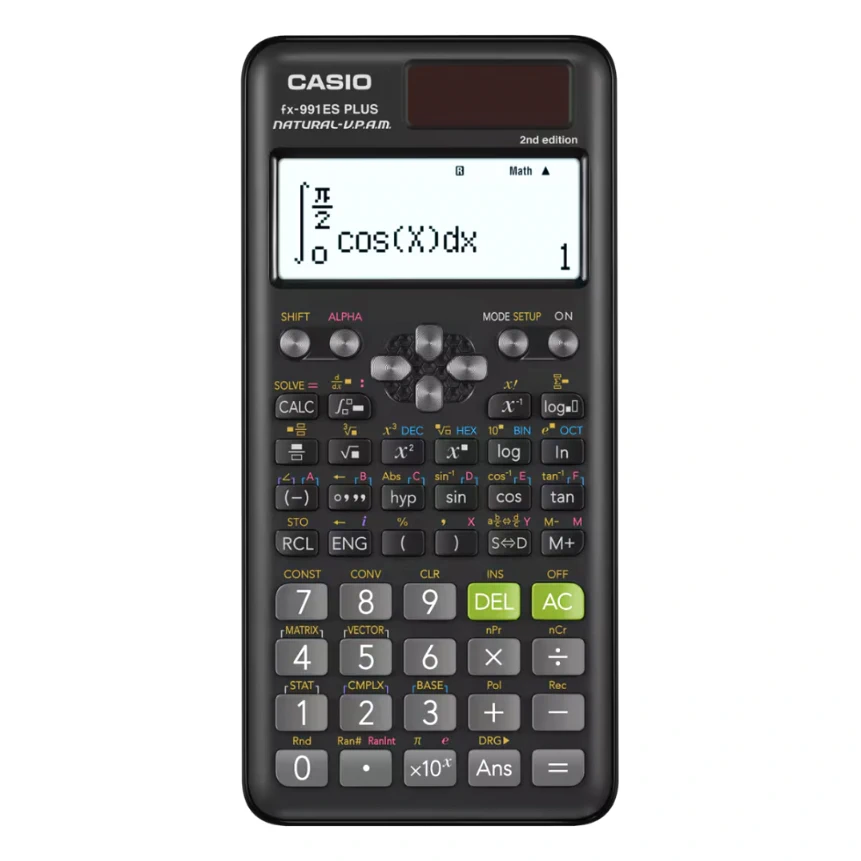 Calculadora Cientifica con panel solar CASIO FX-991ESPLUS 417 funciones 
