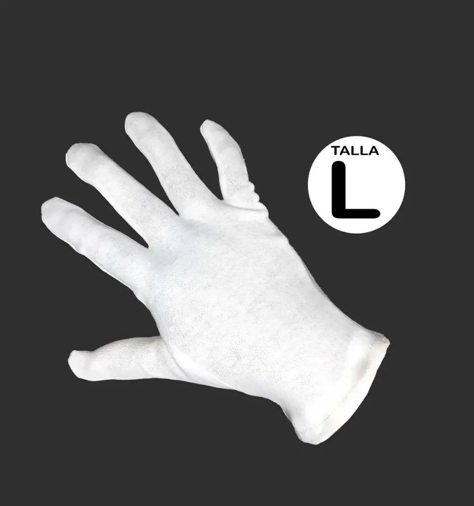 Guantes blanco para desfile civico Economico de 12u