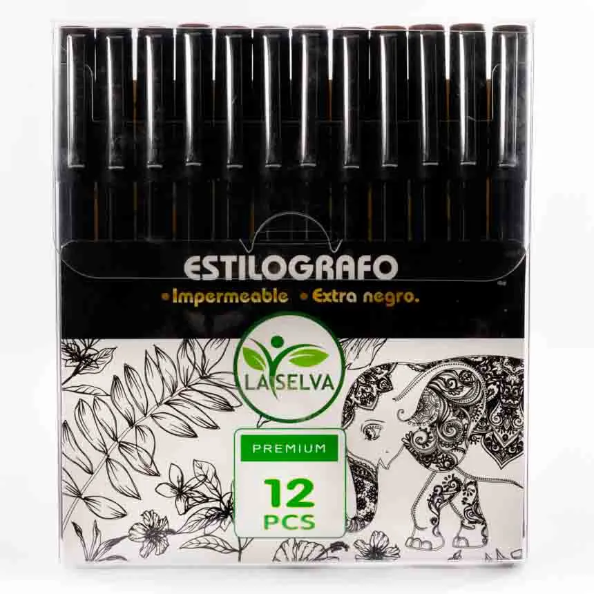 Tiralineas o estilografos premium de 12u La Selva