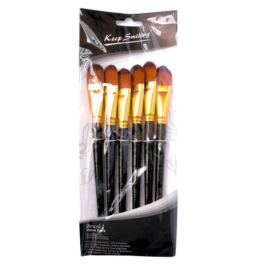 Pincel lengua de gato Keep Smiling de 6u