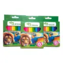 Color corto triangular mina 4mm soft La Selva de 12 colores + tajador