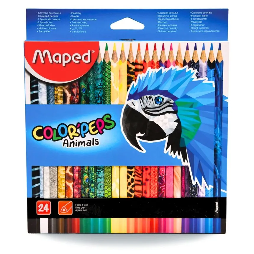 Color largo peps Animals Maped 24 colores