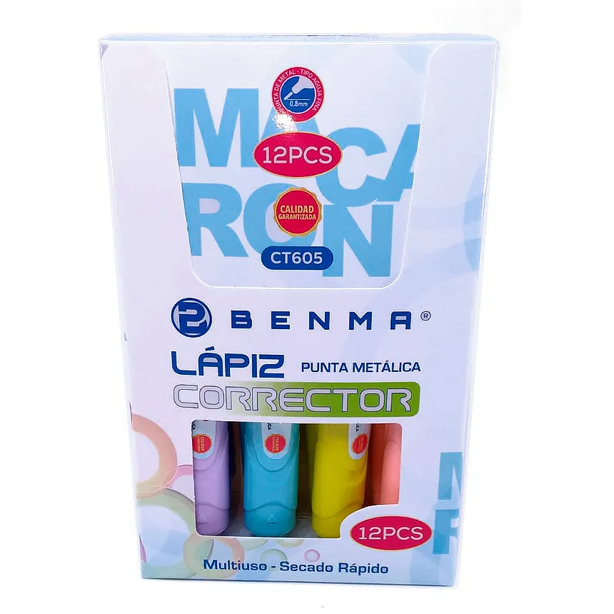 Corrector Boligrafo Benma 12PCS PEQUEÑO