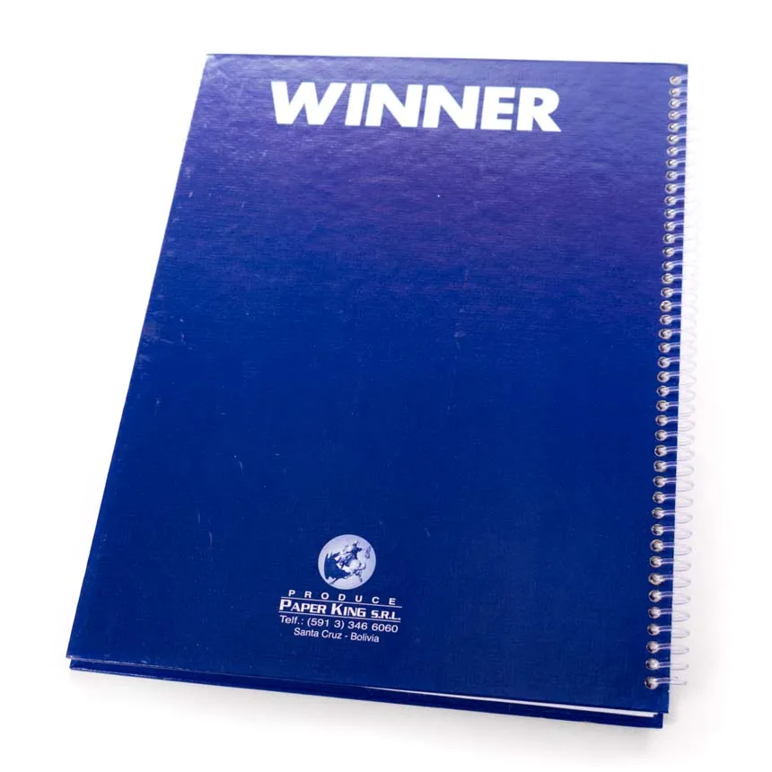 Cuaderno anillado Carta Blanco sin Margen Pleno Winner 100h