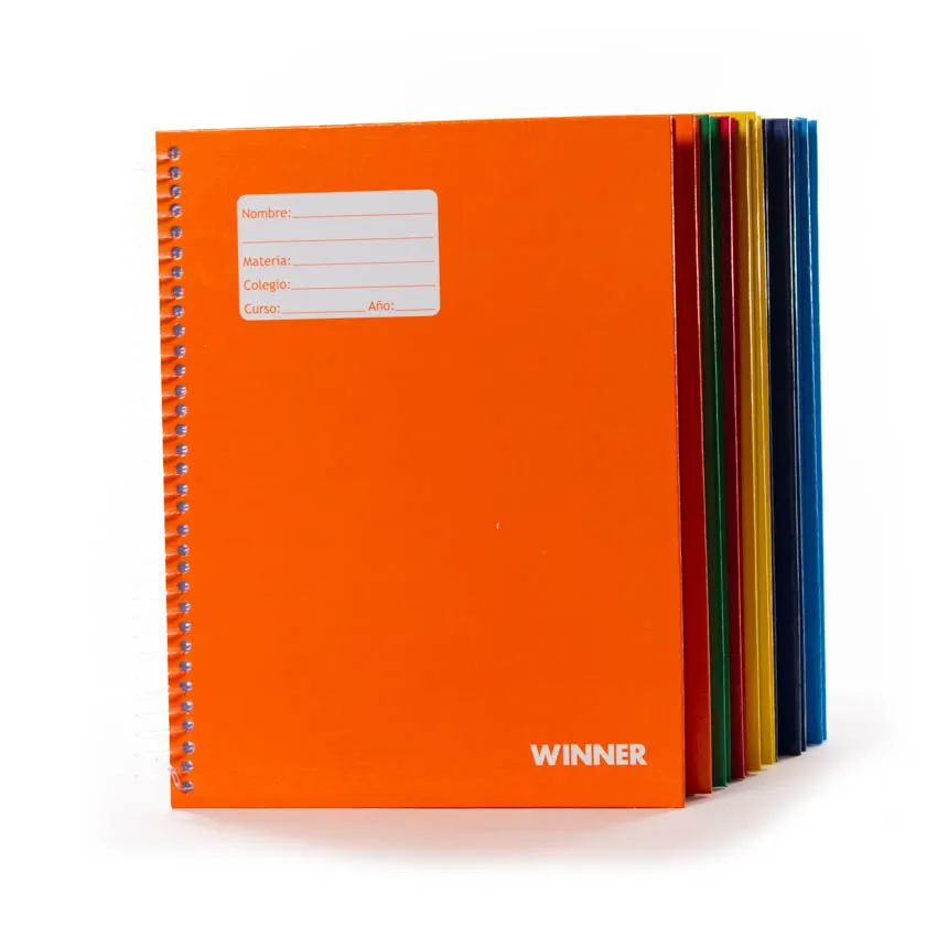 Cuaderno anillado medio oficio cuadro menudo 3mm tapa PLENO Winner 100h