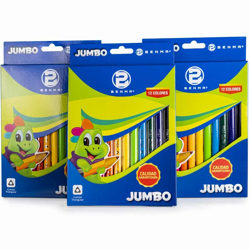 Color Largo Jumbo Benma 12 Colores