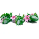 Flor (0408-210) - ramo de 10 rosas y lirios alto 43cm y corola