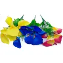 Flor (4320) - ramo de 10 anturios alto=44cm y corola=9cm