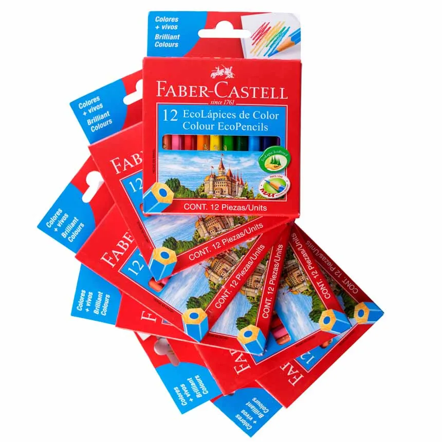 Color corto hexagonal Faber Castell 12 colores