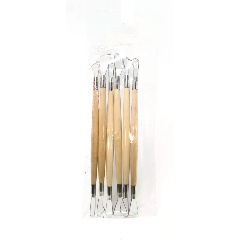 Herramienta para moldeado y tallado en arcilla y ceramica 6u