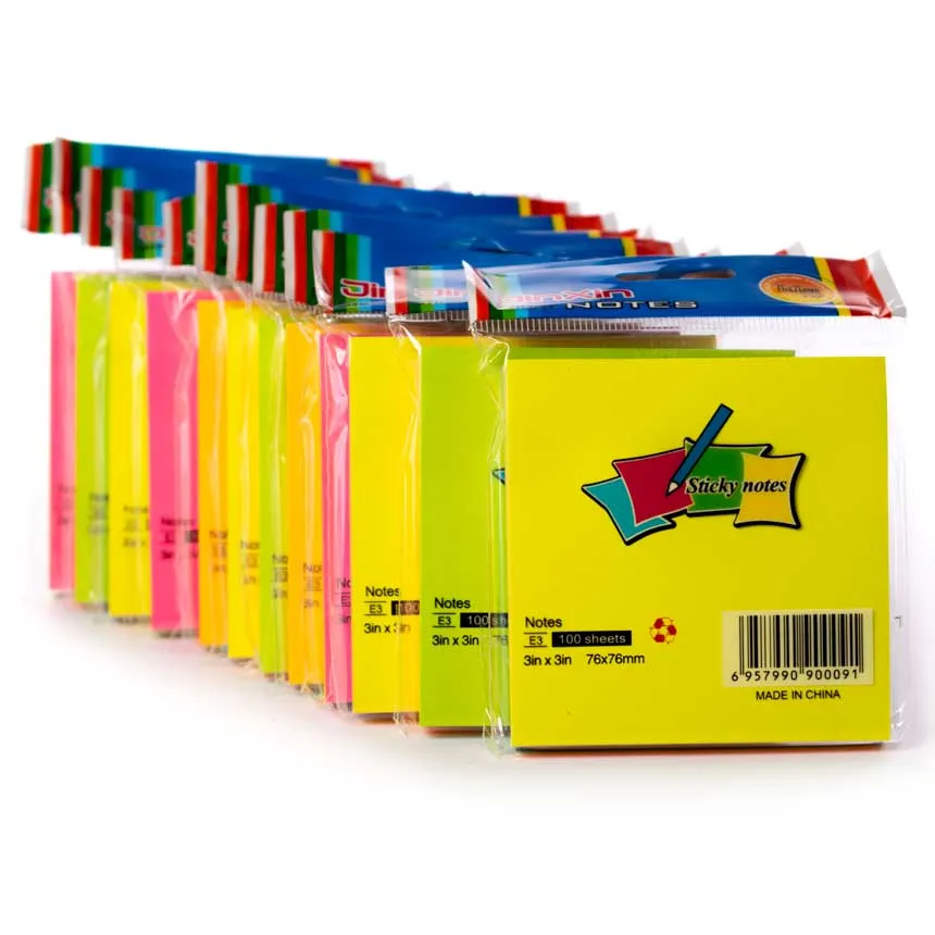 Taco de posit o nota de 5 Colores SURTIDO 7.6x7.6cm