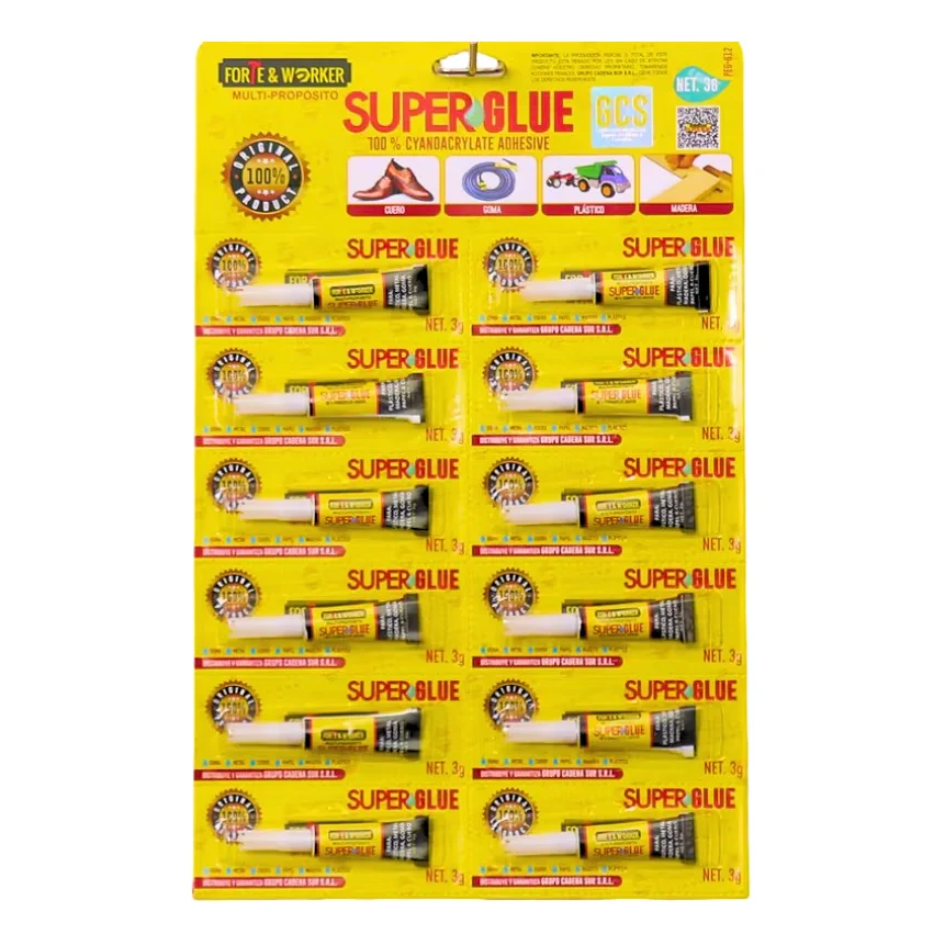 Pegamento Super glue 12pcs