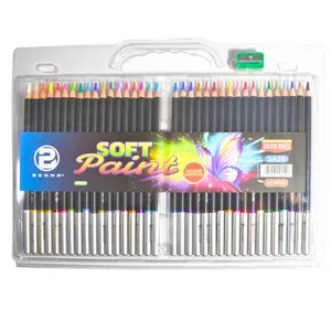 Color largo mina 0.4mm Soft Paint Aquarelable Benma de 36 Colores + pincel