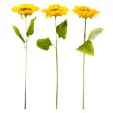 Flor (0227-1A) - Girasol individual tallo gruezo, largo 64 cm, corola 17 cm