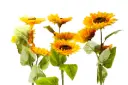 Flor (0227-3) - ramo de 3 girasoles, largo 95 cm, 1 corola 17 cm y 2 corolas de 15cm