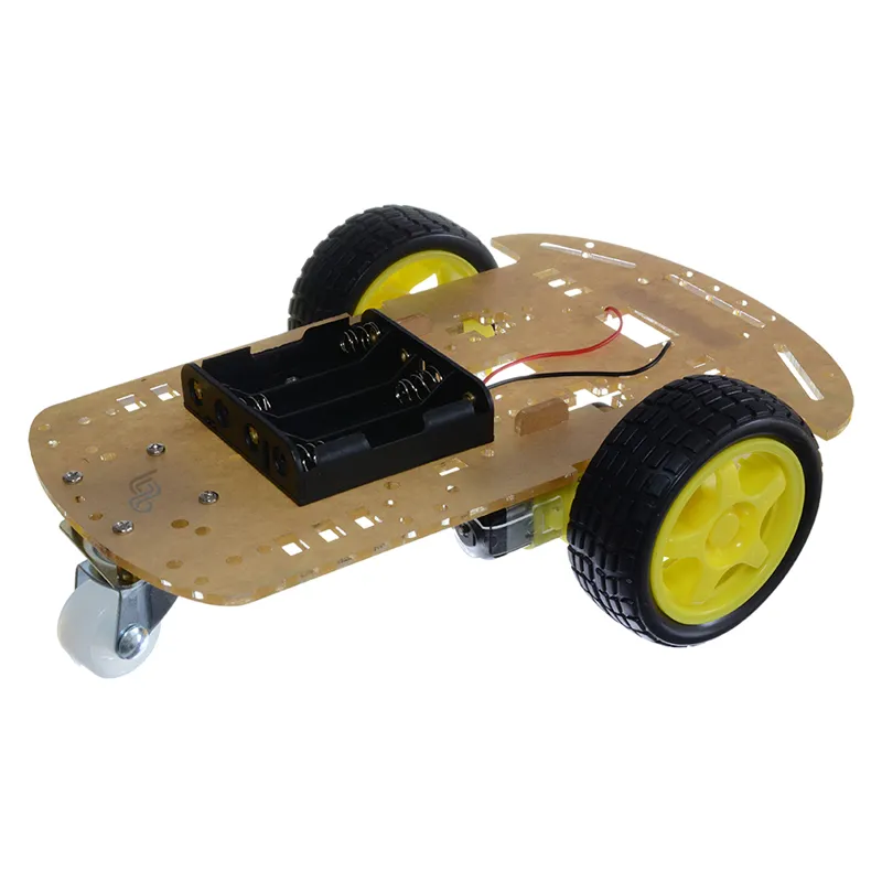 Kid Chasis De 2wd Ruedas 2 Ruedas,2 Motores Reductores,1 Base Acrilico