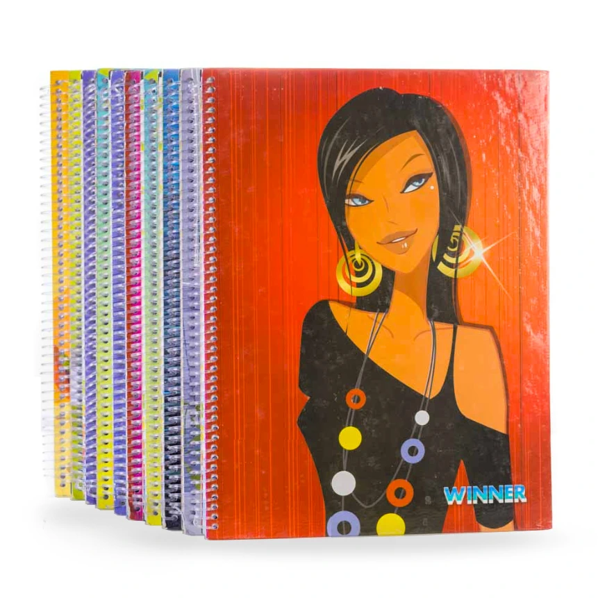 Cuaderno anillado medio oficio cuadro normal 5mm tapa DISEÑO Winner 200h