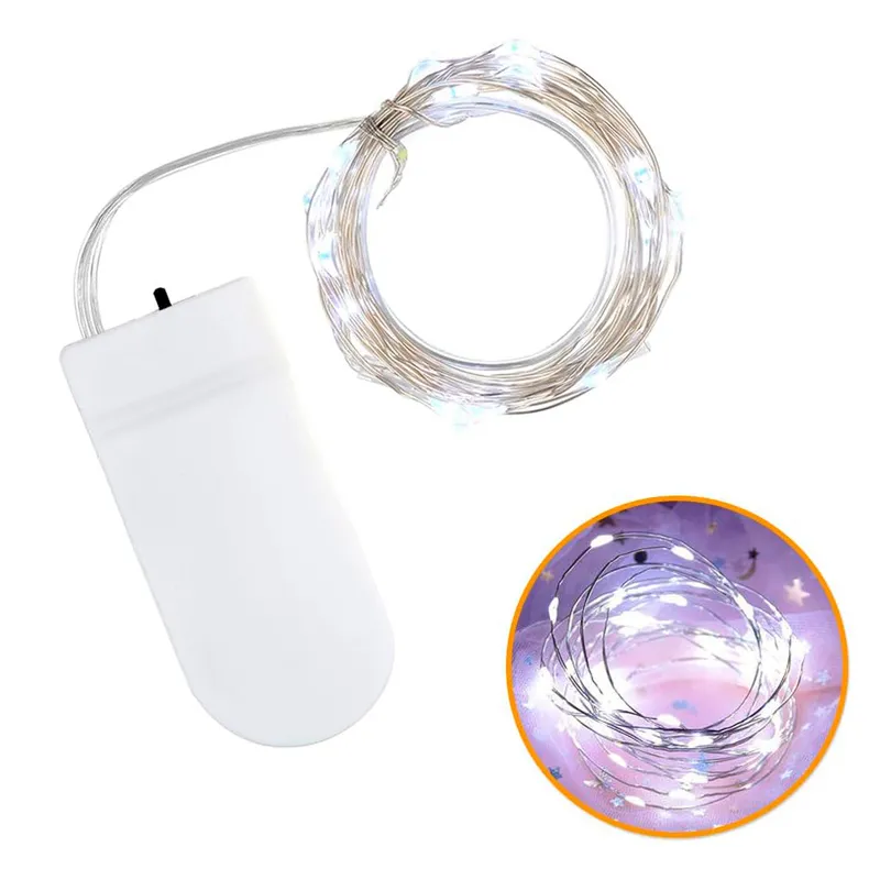 Luz Led + Doble Bateria de 2 metros Blanco