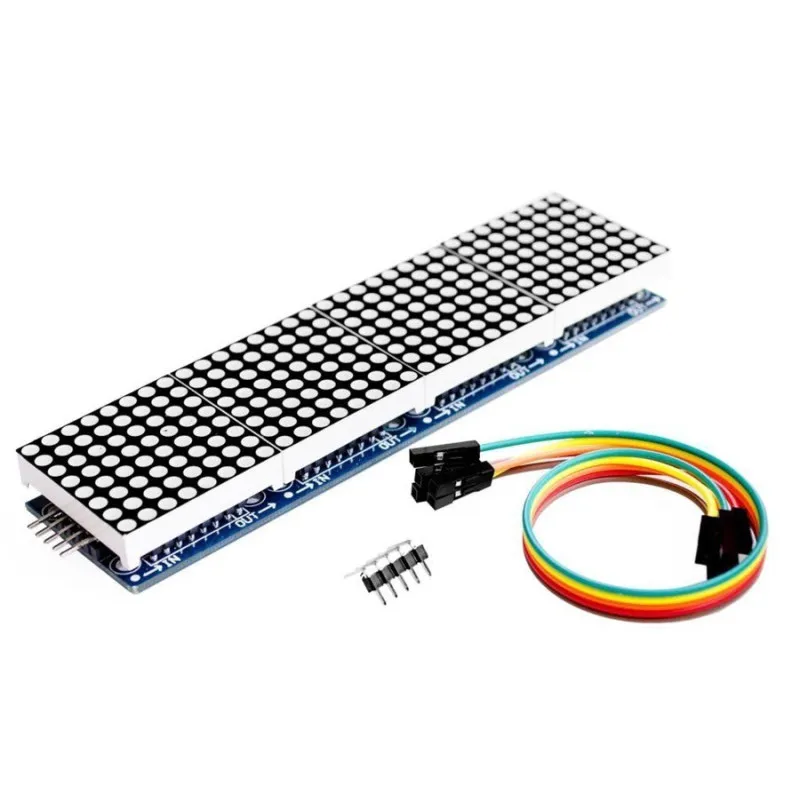 Matriz Led 4x8x8 Con Modulo Max7219 Voltage:5v Dimencion:13cm,3.3cm.1.4cm