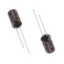 Robotica - condensador electrolitico radial, 100uF, 25V, 105ºC