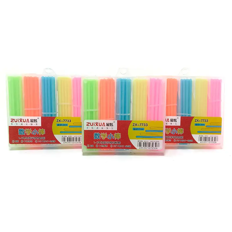 Palito de color para contar estuche rigido de 100pcs