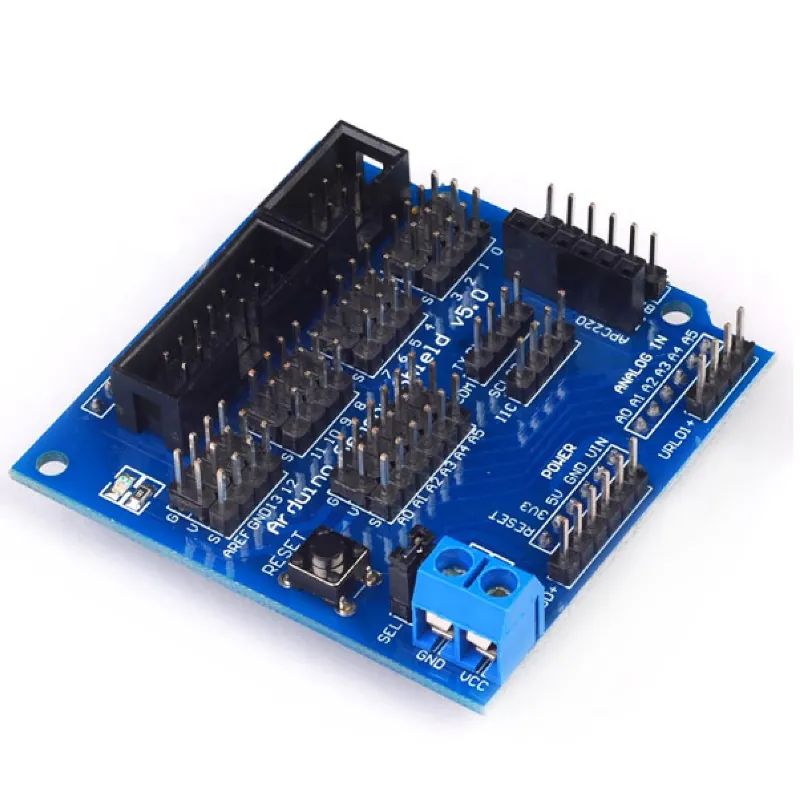 Sensor Shield Expansion V5.0 para Tarjeta Arduino Uno, Mega, Leonardo