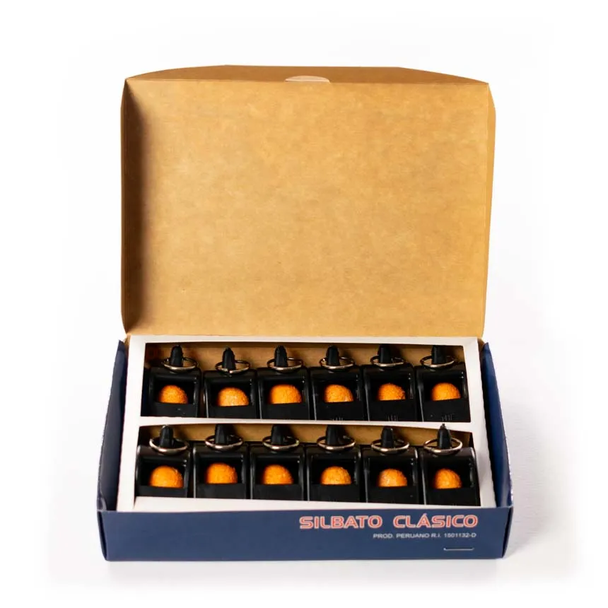 Silbato Deportivo Negro 12 piezas