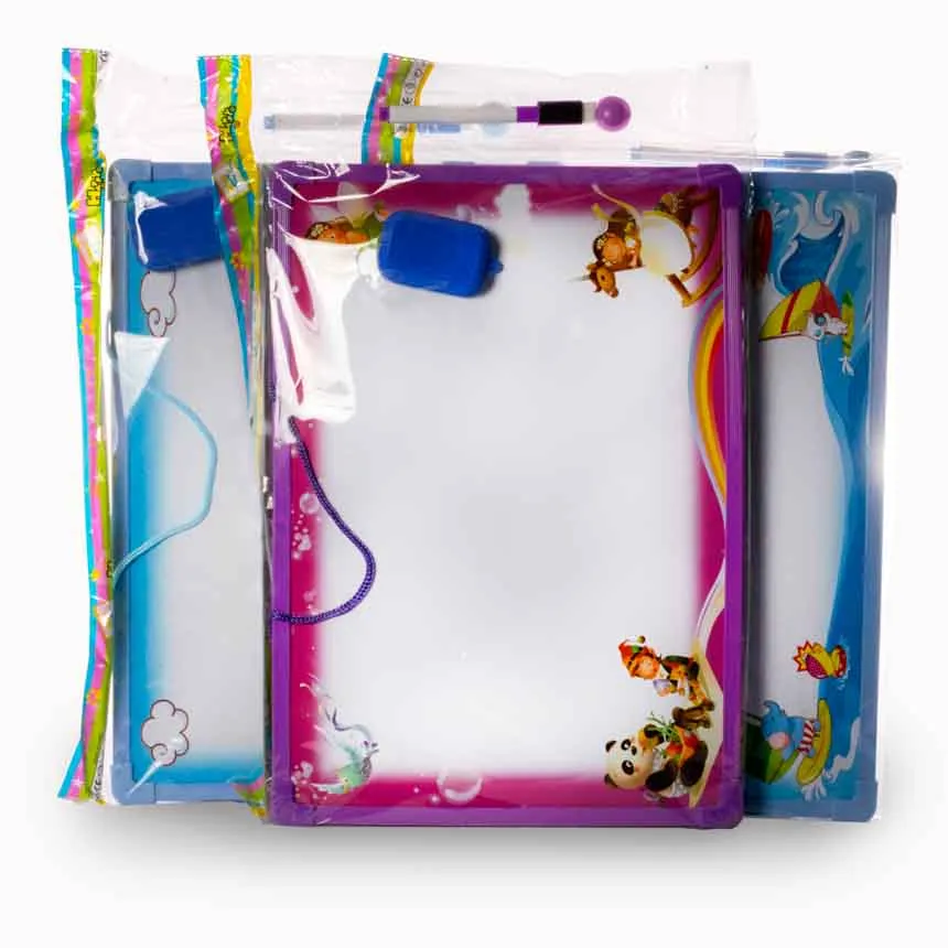 Pizarra marco Aluminio 30x40cm + 1 marcador y 2 imanes