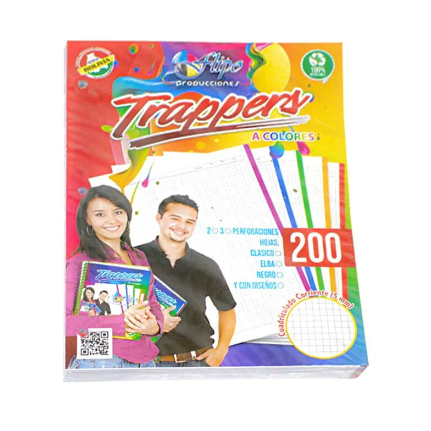 Hojas Trapper colores suaves Punteadas Flipo 200h