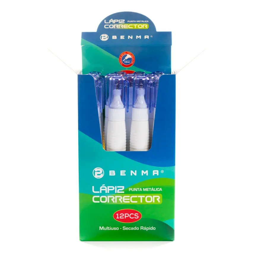 Corrector en Boligrafo Benma Grande de 12u