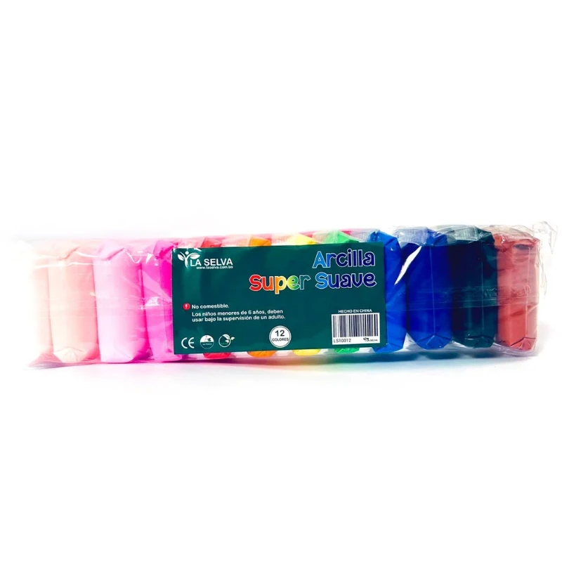 Arcilla super suave La Selva 12 colores
