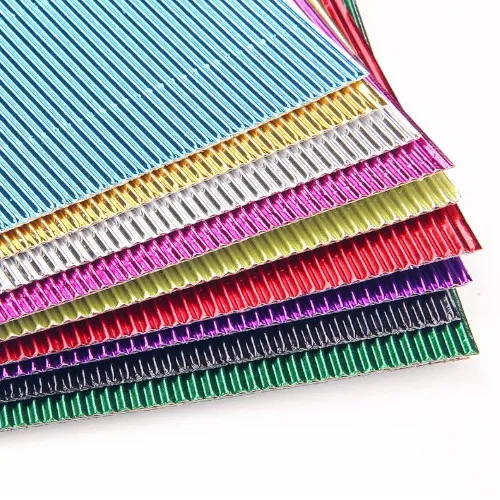 Carton corrugado Metalizado 50x70cm Surtido 10 colores