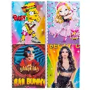 Cuaderno anillado artesanal medio oficio blanco con MARGEN 100h