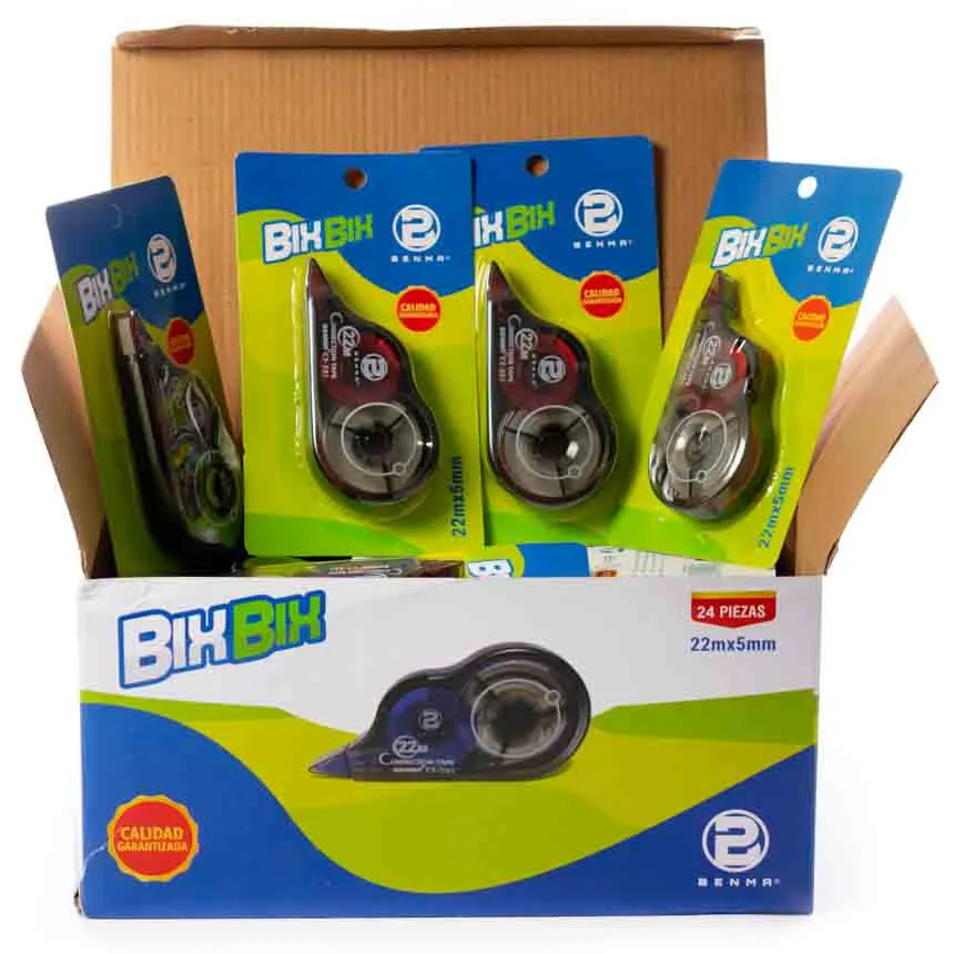 Corrector en cinta EXTRA GRANDE Benma BIX BIX 5mm x 22 METROS