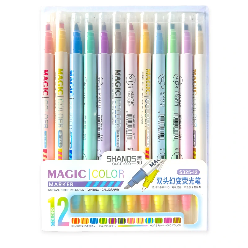 Marcador magico SHANDS 12 colores