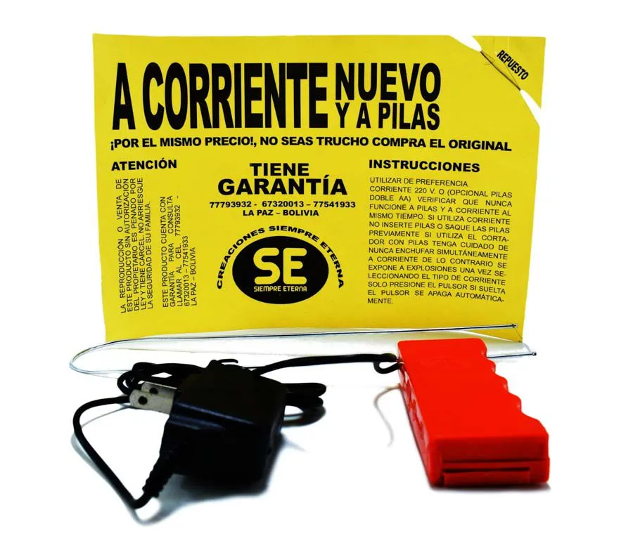 Cortador de plastoformo Electrico con 2 pilas AA