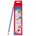 Lapiz negro barniz azul Faber Castell 12pcs