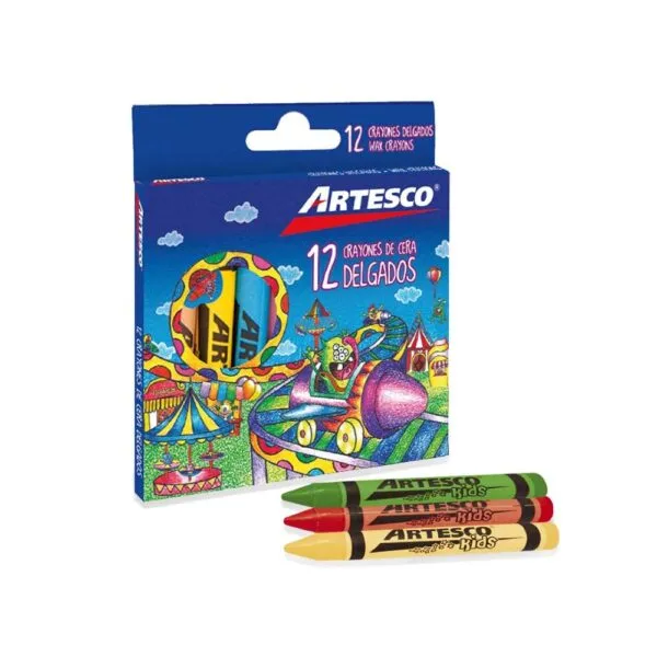 Crayon Artesco PEQUEÑO 12 Colores