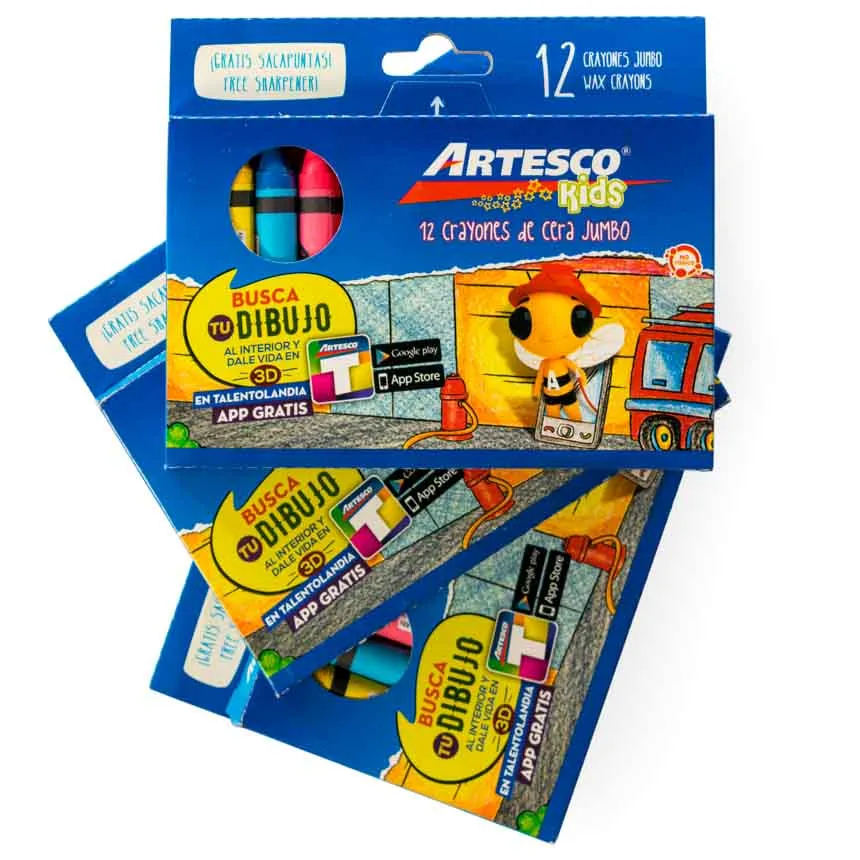 Crayon Jumbo Artesco Kids 12 Colores