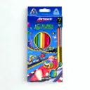 Color largo triangular mina de 3MM Artesco de 16 Colores, 14 lapices + tajador