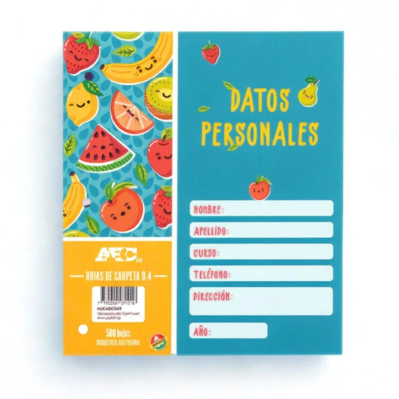 Hojas de carpeta cuadro intermedio Elba ABC 500h