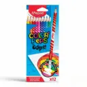 Color largo Maped Peps borrable 12 colores