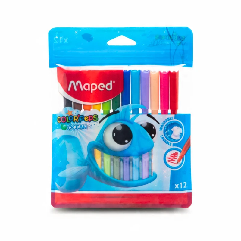 Rotulador Marcador Maped Peps Ocean 12 colores