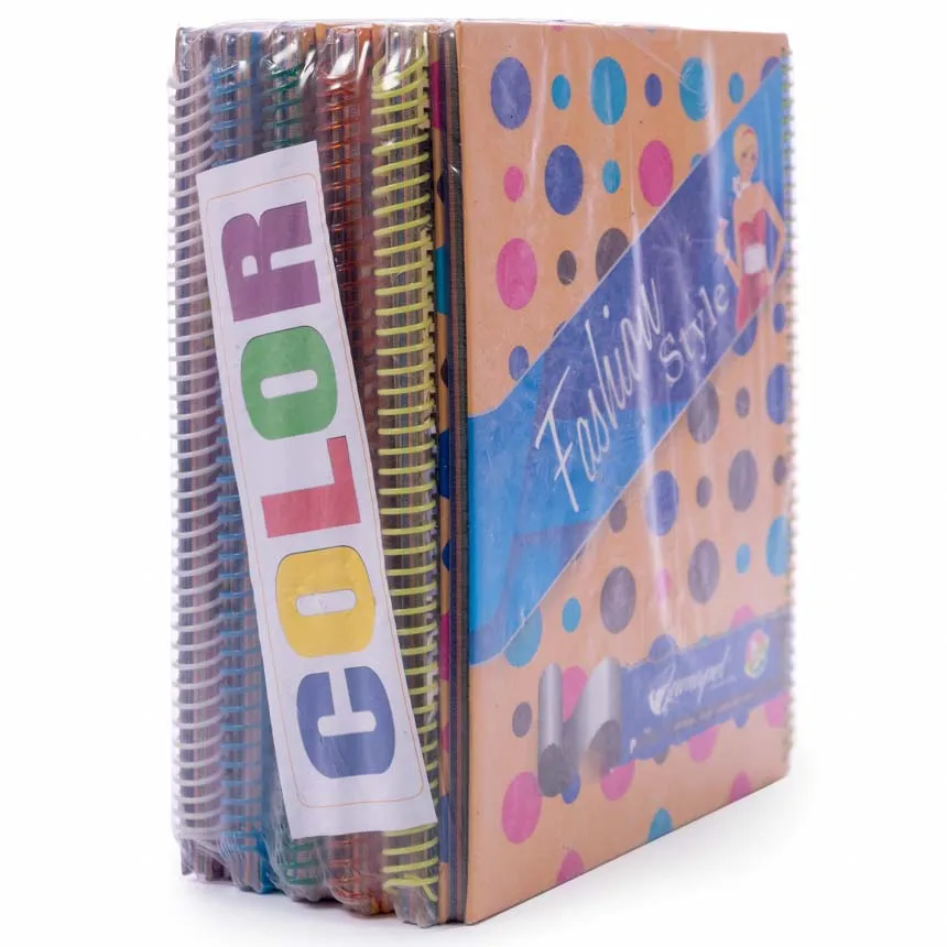 Cuaderno anillado artesanal carta COLOR 100hjs 10u